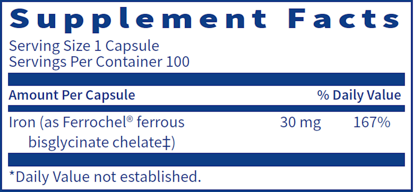 Iron Chelate 30 mg