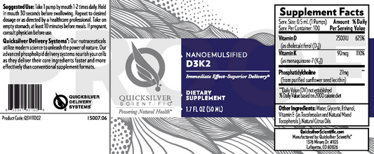 Nanoemulsified Vitamin D3-K2
