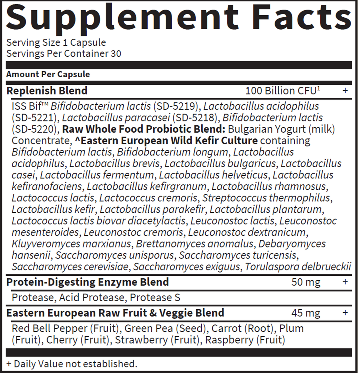 RAW Probiotics Ultimate Care