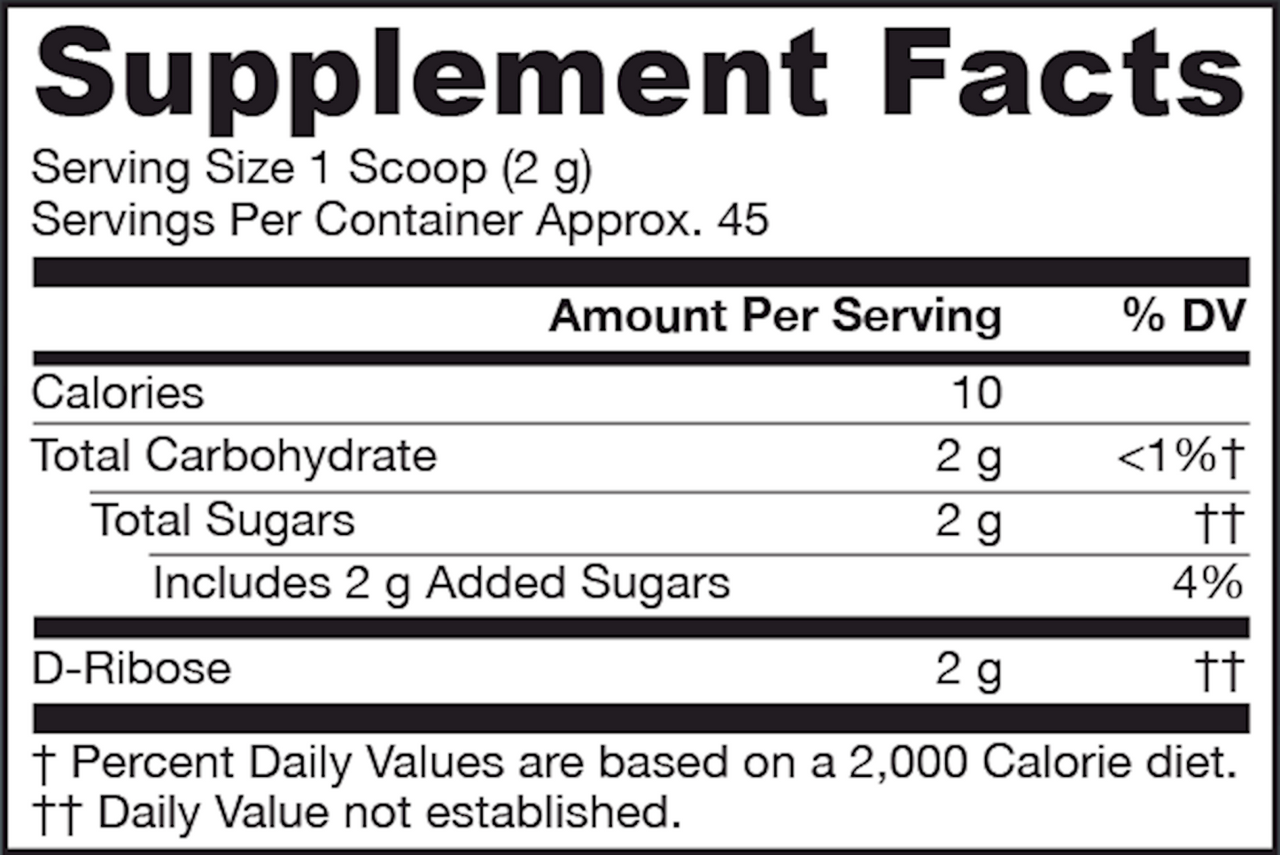 D-Ribose Powder (100% Pure)