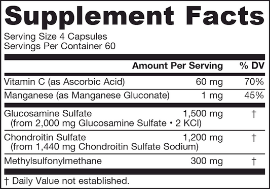 Glucosamine + Chondroitin + MSM