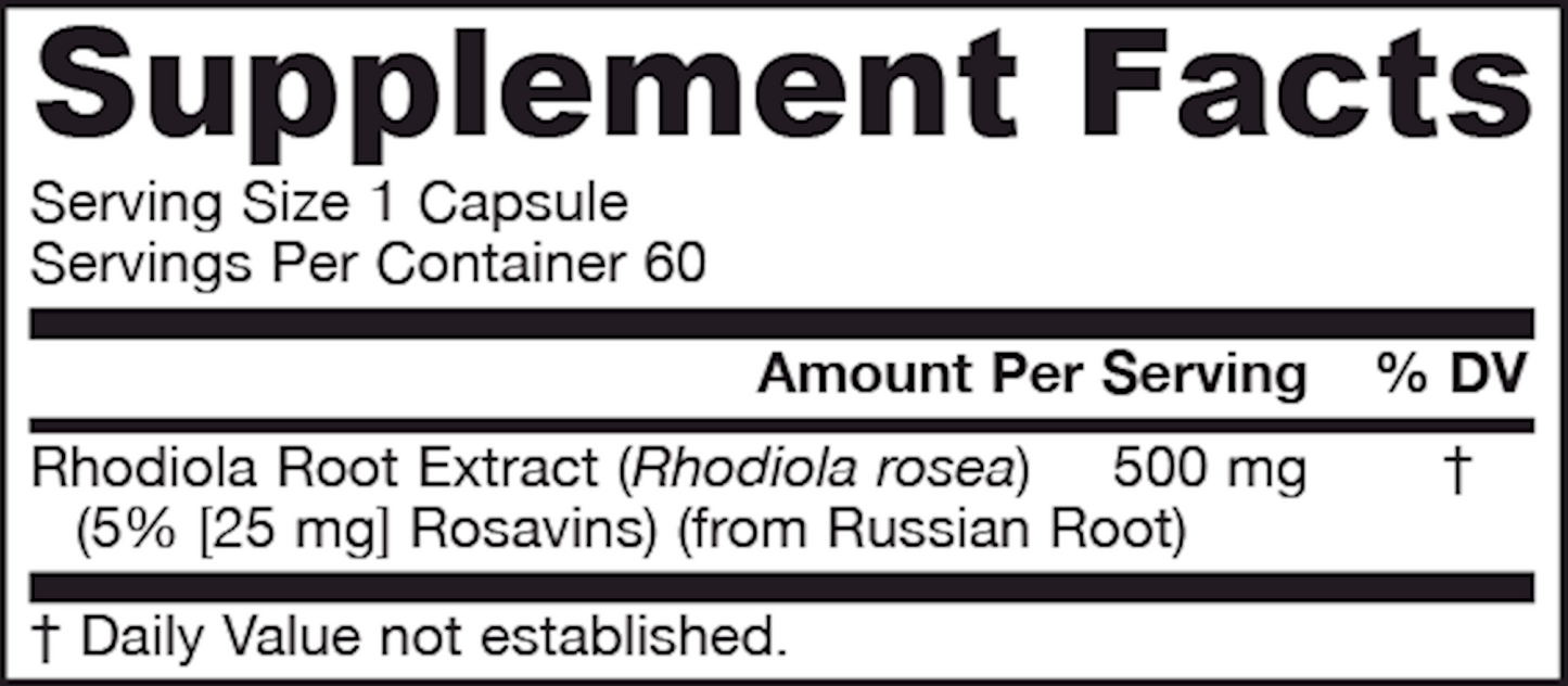 Rhodiola Rosea 500 mg