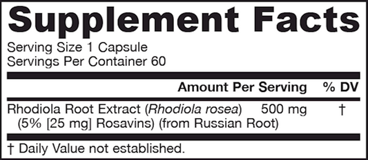Rhodiola Rosea 500 mg