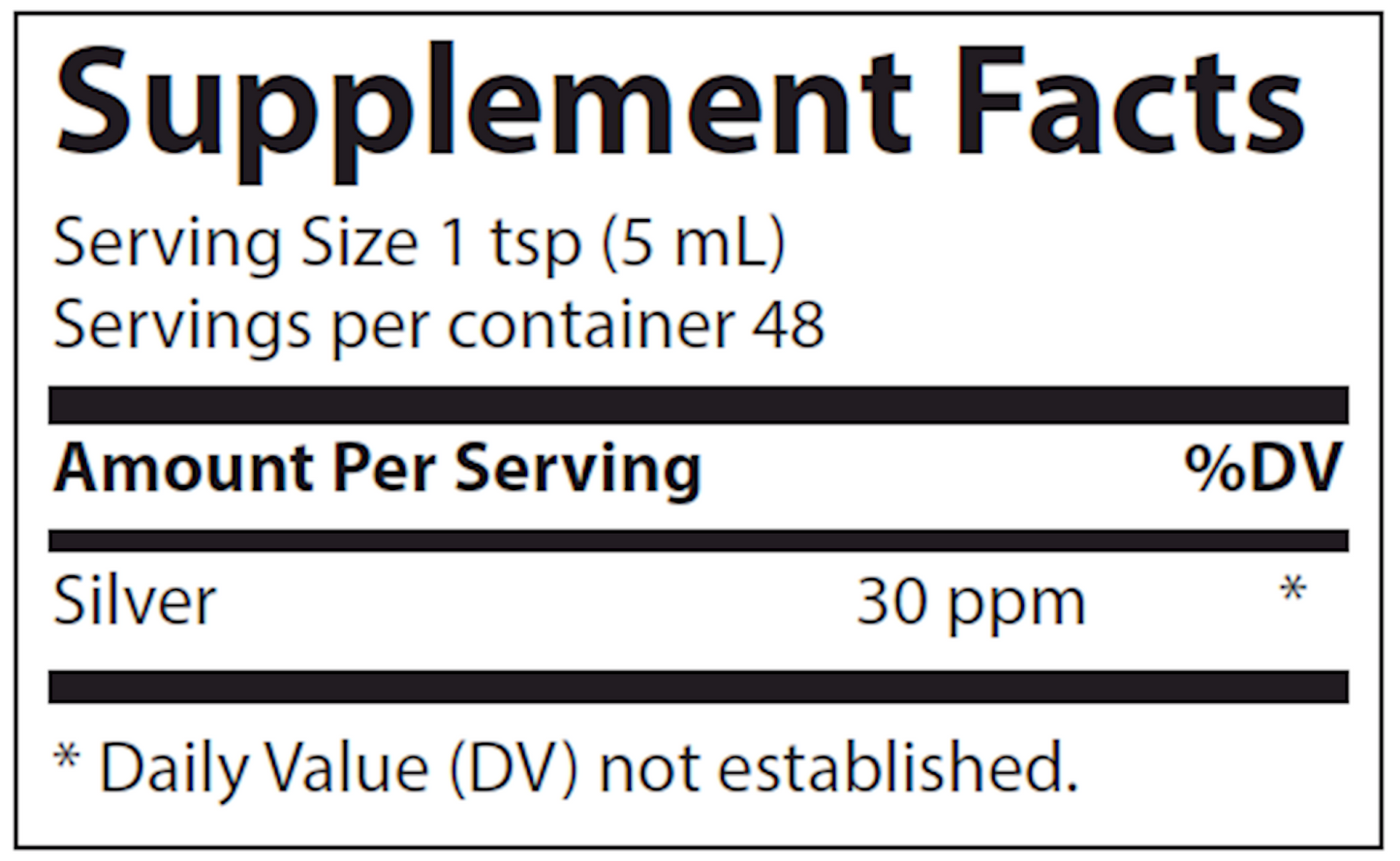 Colloidal Silver 30 PPM