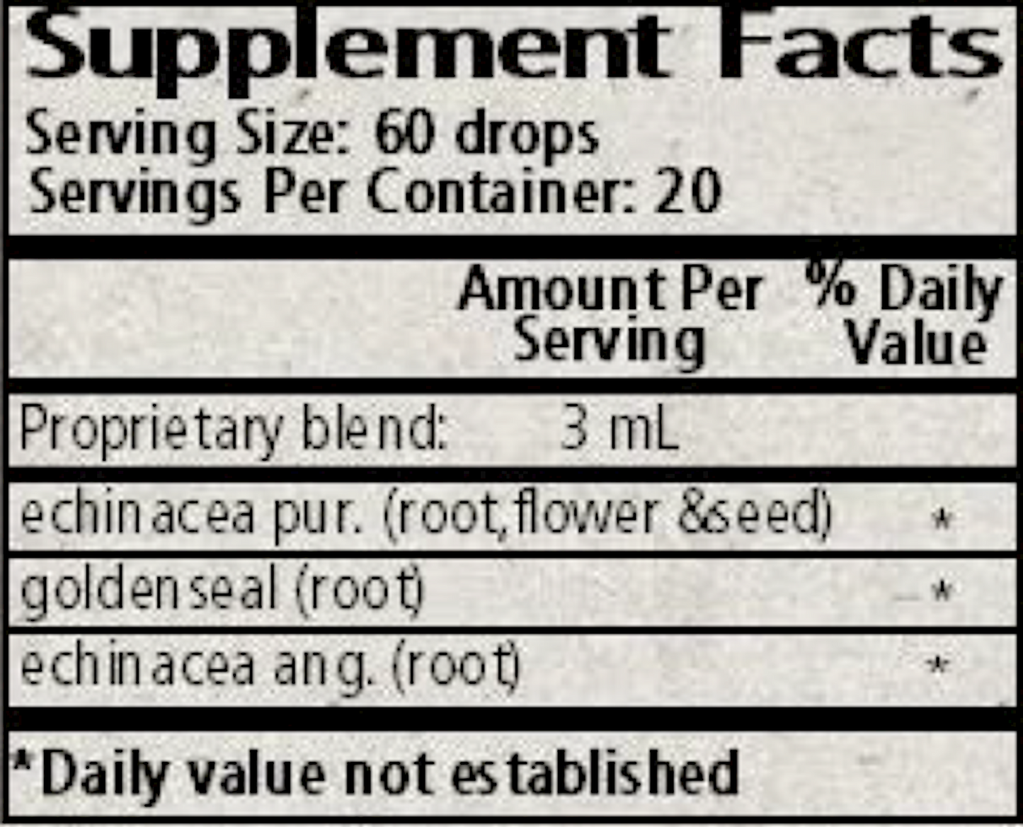 Echinacea & Goldenseal