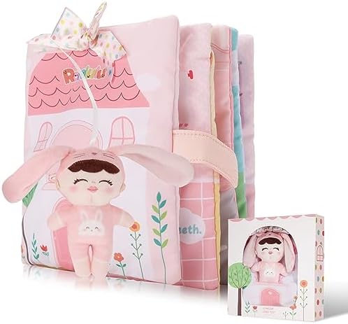 Baby Books, Soft Cloth Books for Baby Gift, Activity Quiet Cloth Books Developmental Toys,Interactive Baby Books for Toddlers Infants Kids Toys Gift for 0-2 Year Old