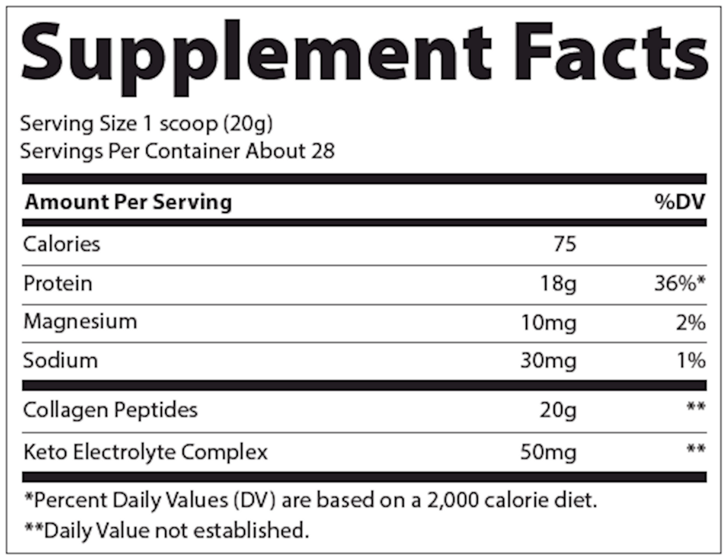 Collagen Peptides Powder Unflav