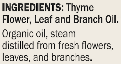Thyme Oil, Organic