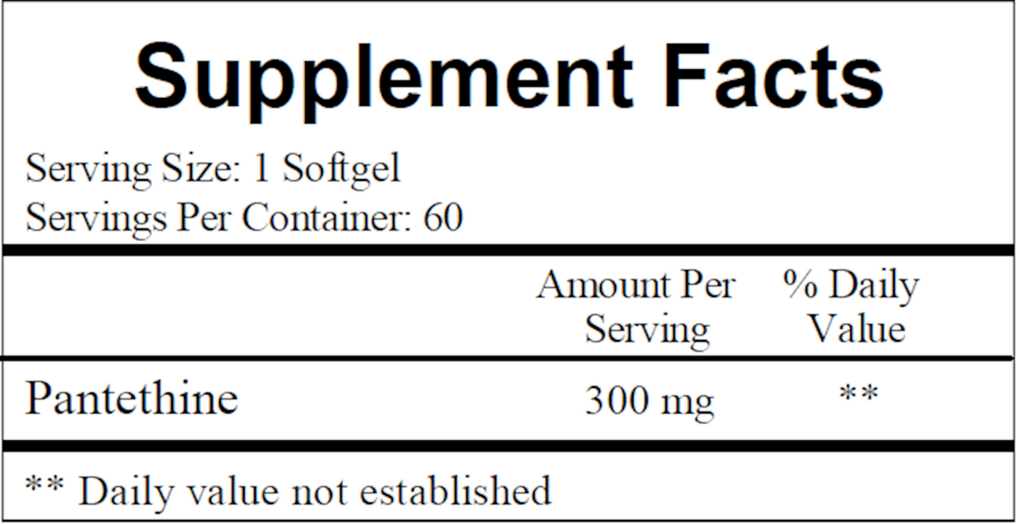 Pantethine 300 mg