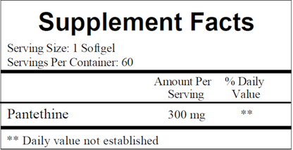 Pantethine 300 mg