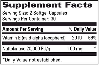 Nattokinase with Vitamin E