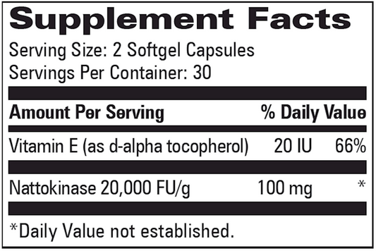 Nattokinase with Vitamin E