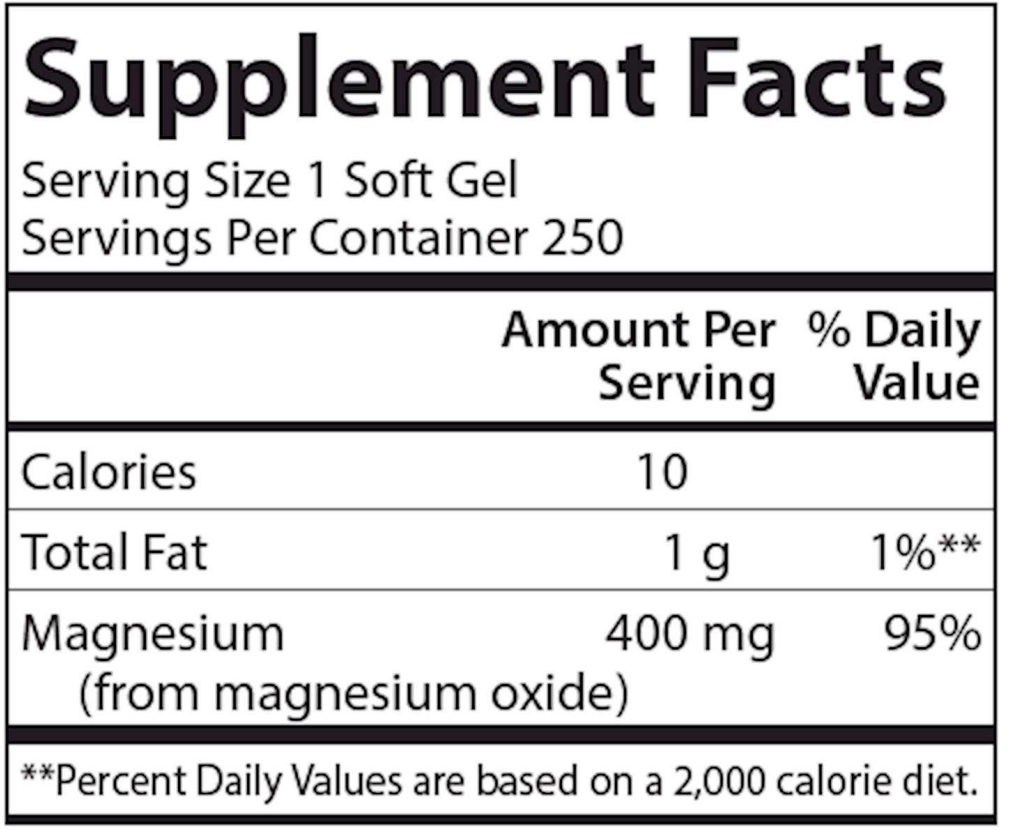 Liquid Magnesium 400 mg