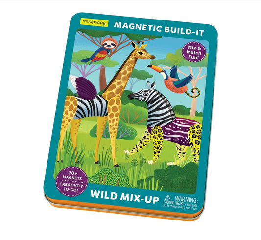 Mudpuppy Wild Mix-Up Magnetic Build It