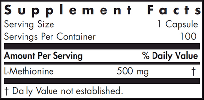 L-Methionine 500 mg