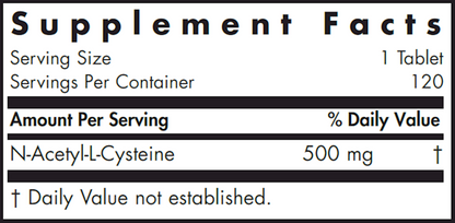 NAC N-Acetyl-L-Cysteine 500 mg