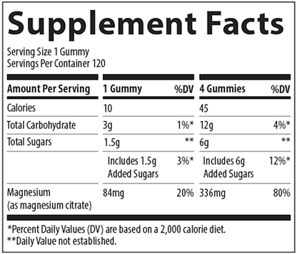 Magnesium Gummies Tangerine