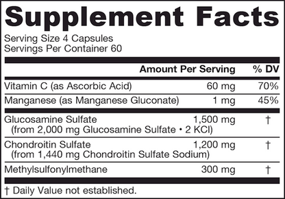 Glucosamine + Chondroitin + MSM