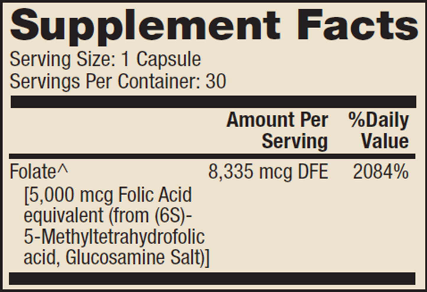 Folate 5 mg