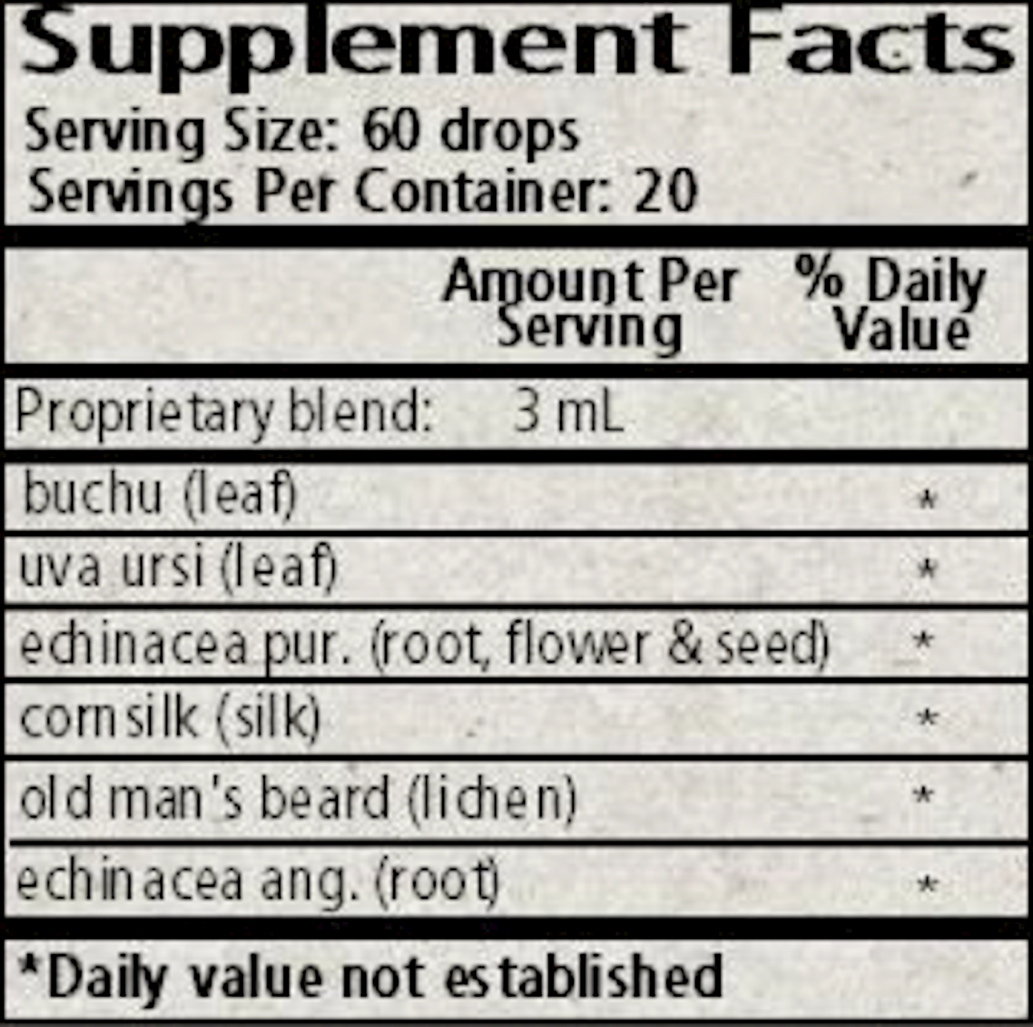 Urinary Tract Formula