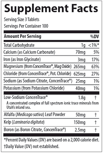 Trace Mineral Tablets